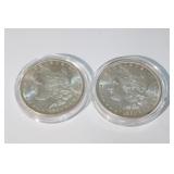 2 Morgan Silver Dollars 1886 & 1885