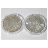 2 Morgan Silver Dollars 1878S & 1881S