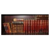 Large Collection Antique leather bound books