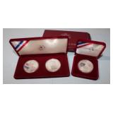 3 $1 Silver Dollar  Coin 1984 Los Angeles Olympics