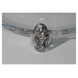 Sterling oval swirl ring, 5.82g, size 9