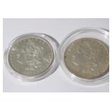 2 Morgan Silver Dollars 1885O & 1902O