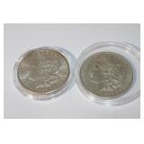 2 Morgan Silver Dollars 1899O & 1883O