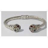 18kt Yellow Gold 925 Multi-Gemstone Bracelet