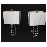 Pair of New Valerie Bertinelli Crystal Lamps