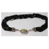 18kt Yellow Gold & Sterling Vintage Caviar