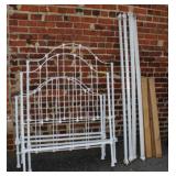 A pair of Antique Metal Twin Beds