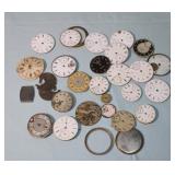 Group lot of Watch parts, movements,