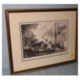 1971 Ship Engraving 22" x 27"