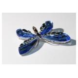 Swarovski Sterling Crystal Butterfly Brooch