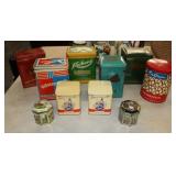 10pcs Antique German & English Tins