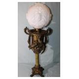 Banquet Lamp Antique unconverted Bradley &