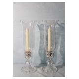 Pair of Baccarat Candle