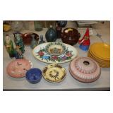 Misc Pottery, plates, bowls, J. Owen Cookie Jar,