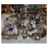 Large lot of Silverplate