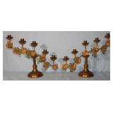 Pair of French Grape Candelabra