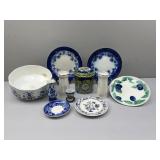 Flow Blue; Cobalt; Germany; Delft & Czechoslovakia
