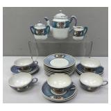 Japanese Lusterware Porcelain Tea Set