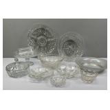 Assortment Of Clear Glassware-"Stars & Bars" & M
