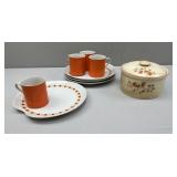 Mario Originals Luncheon Set; "Bittersweet" Patt