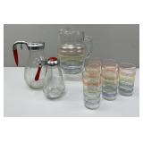 Anchor Hocking "Fiesta Stripe" Set;