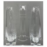 Johansfors Swedish Vases; Etched Vase