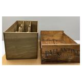 Wooden Ballantine Box; Wooden Magazine Rack