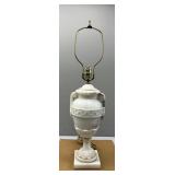 White Neoclassical Style Marble Lamp