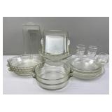 Pyrex Pie Plates, Cake Pans, Casseroles, Custard C
