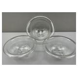 Federal Glass Clear Mixing Bowls