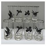 Federal "Sportsman" Game Bird Highball Glasses
