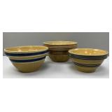 Yellow Ware Mixing Bowls