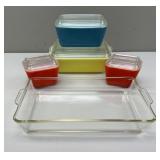 Pyrex "Primary Colors" Refrigerator Dishes