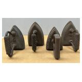Four Antique Sad Irons