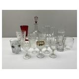Decanter; Ruby Goblet; Cordials; PB Goblet; Flange