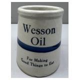 Wesson Oil Stoneware Crock