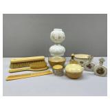 Germany Perfume Bottles; Celluloid Dresser Accesso