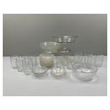 Grape Motif Tumblers; Compote; Berry Dishes; Foote