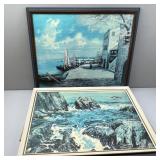 W. Richter Print on Canvas; Waterscape Print on Ca