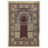 Prayer Rug With Crescent Moon & Star Marking