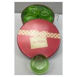 Hazel Atlas Green Uranium Glass Caster Cups #3