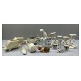 Hodgepodge of Bookends, Candleholders, Planters, V