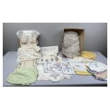 Irish Linens; Placemats; Napkins; Crochet Doilies