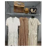 Ladies Vintage Day Dresses with Accessories