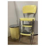 Stylaire Chair/Stepstool; Sanette Trash Can