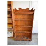 Antique wood bookshelf