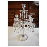 Beautiful, heavy crystal candelabra