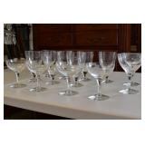Fostoria Stardust crystal stemware