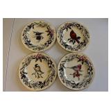 4 Lennox winter greetings plates