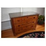 Antique washstand with marble top